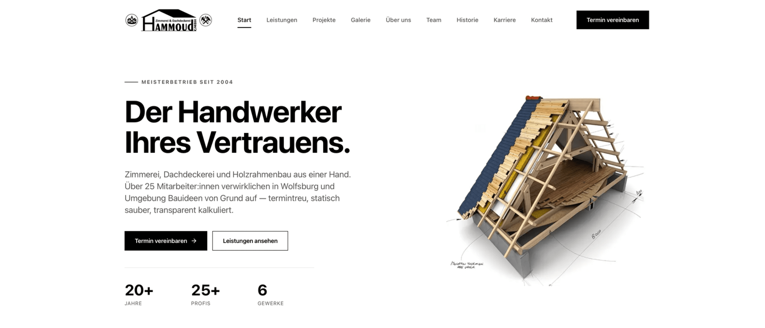 Zimmerei Hammoud GmbH - Webdesign, Zimmerei Hammoud GmbH